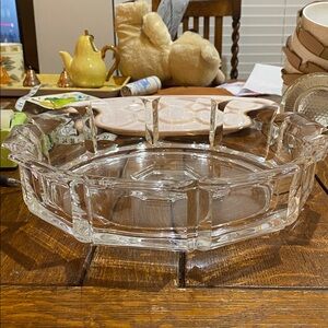 The Lucite Bowl,1970s Williams Bounds Carlisle Regal Lucite Large Serving Tray.